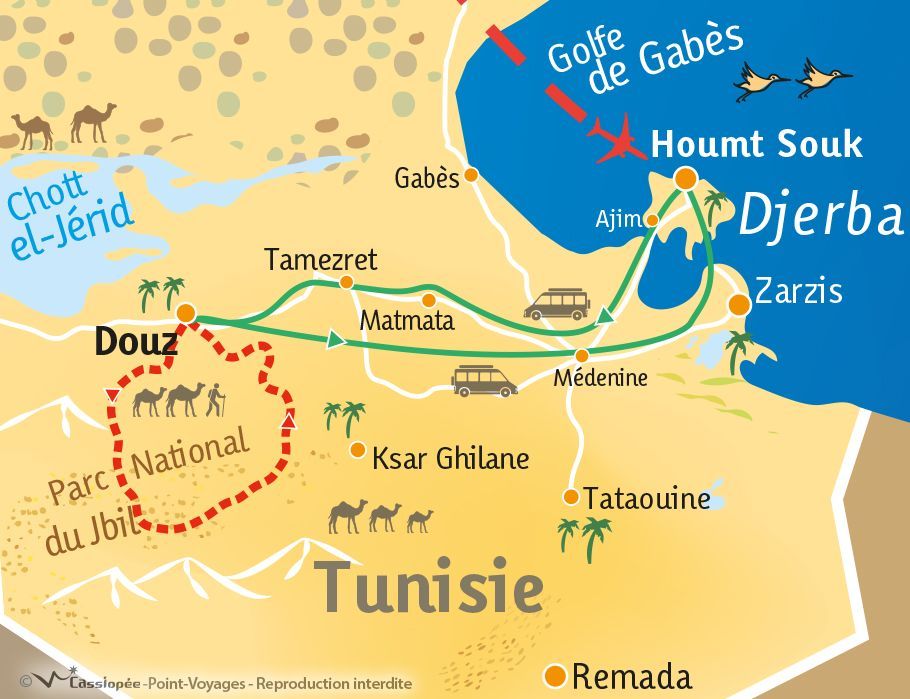 [KEY_MAP] - Tunisie - Traversée du Grand Erg Oriental en méharée