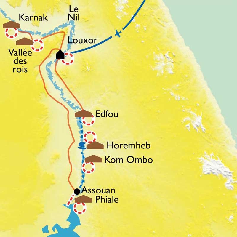 [KEY_MAP] - Egypte - À pied et en felouque le long du Nil