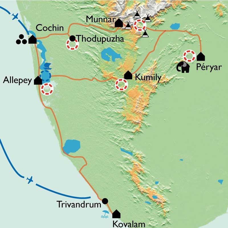 [KEY_MAP] - INDE/KERALA - La route des épices