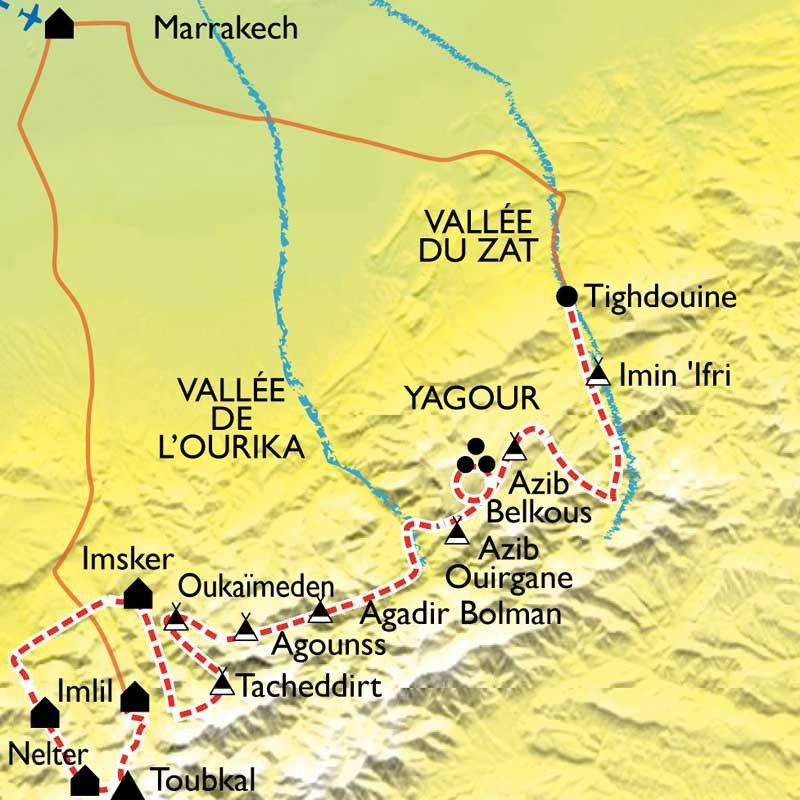 [KEY_MAP] - Maroc - Des villages du Haut Atlas au sommet du Toubkal
