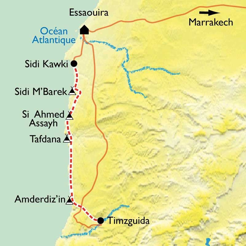 [KEY_MAP] - Maroc - Essaouira et la côte Atlantique