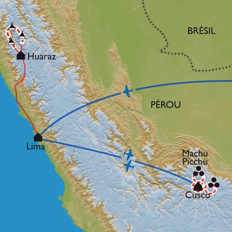 [KEY_MAP] - Pérou - Du Machu Picchu à la Cordillère Blanche