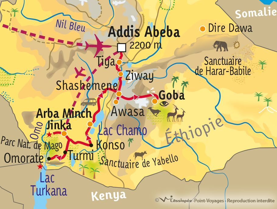 [KEY_MAP] - Ethiopie - Peuples du sud et montagnes du Balé