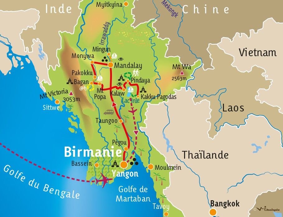 [KEY_MAP] - BIRMANIE  - Trek des Mille pagodes 
