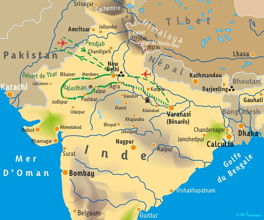 [KEY_MAP] - INDE/RAJASTHAN - Terre des Maharajas - Holi