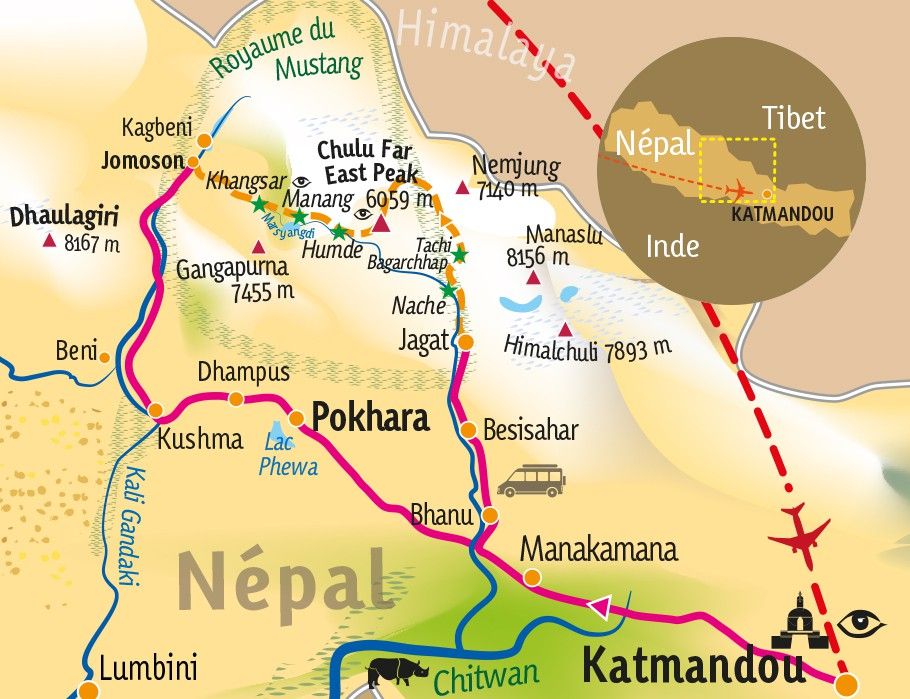 [KEY_MAP] - Népal - Ascension du Chulu Peak