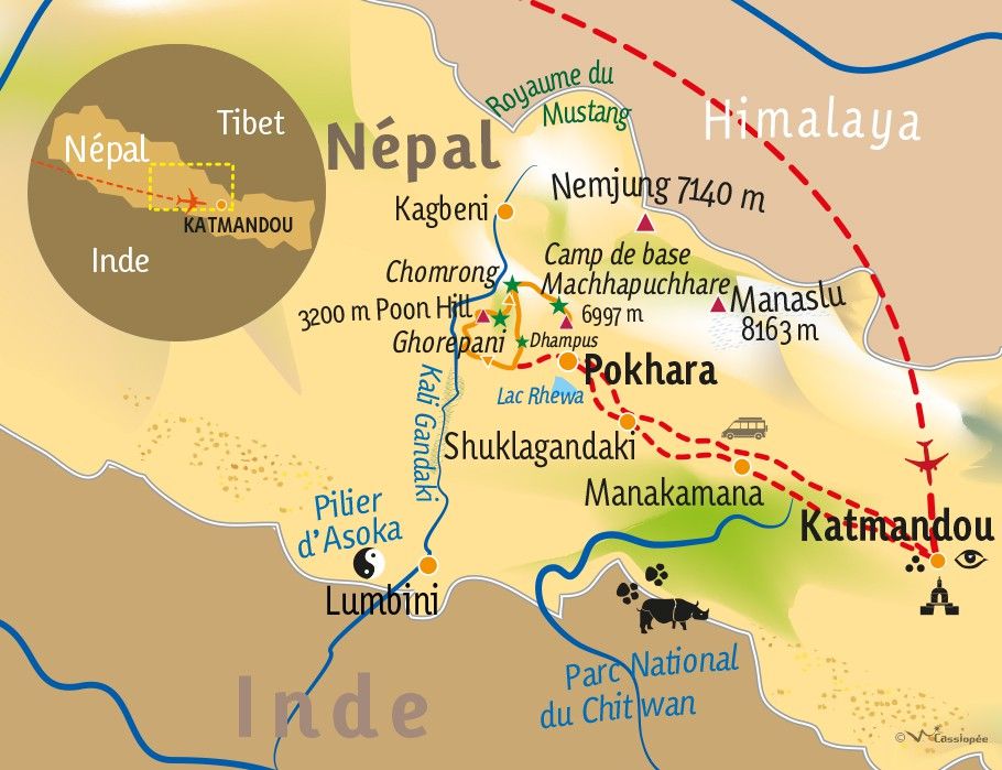 [KEY_MAP] - Népal - Sanctuaire des Annapurnas