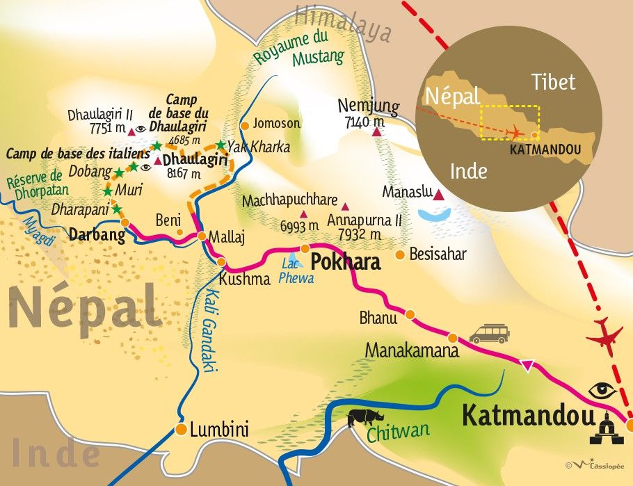 [KEY_MAP] - Népal - Tour du Dhaulagiri