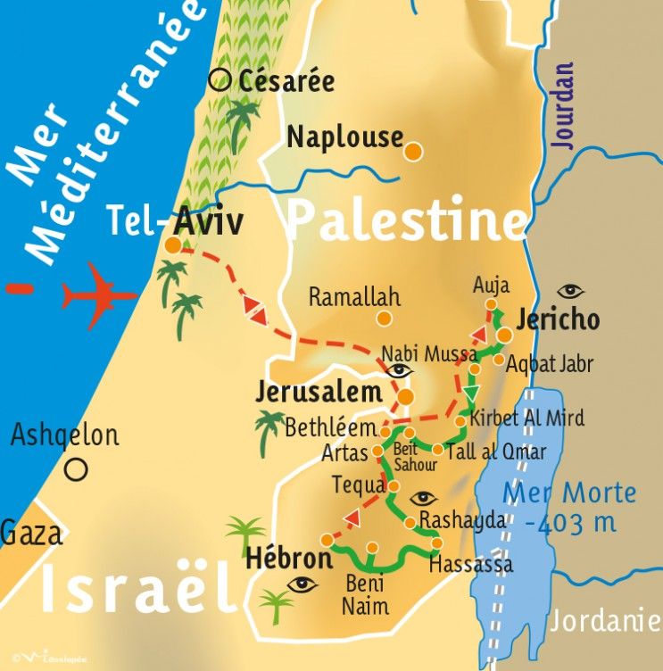 [KEY_MAP] - PALESTINE - Le sentier d'Abraham - en 12 jours